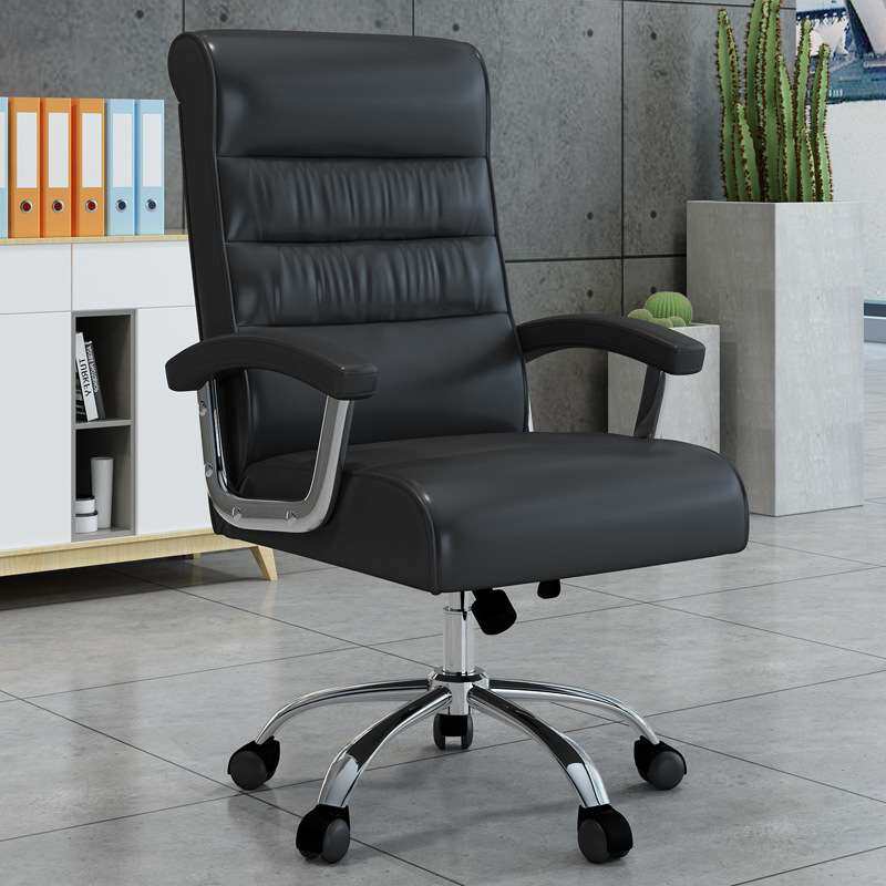 办公室椅子旋转老板椅家用休闲电脑椅可躺午休人体工学沙发椅皮艺