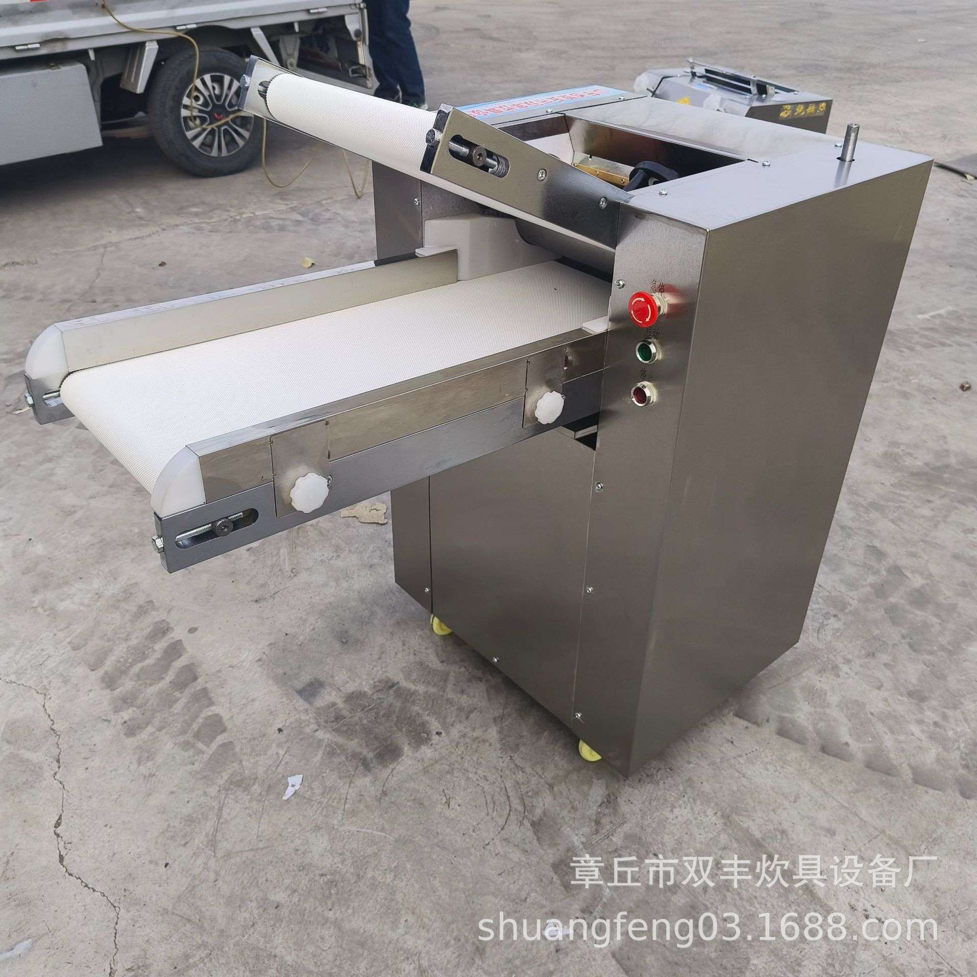 不锈钢揉面压面机  小型食堂专用压片机  压面机图片