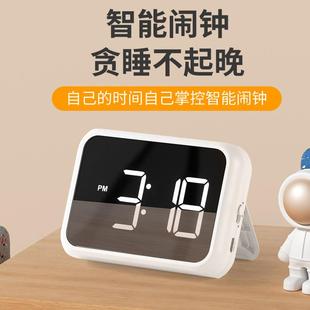 2022跨镜新款 闹钟学生用电子时钟床头桌面儿童贪睡闹钟可磁吸502A