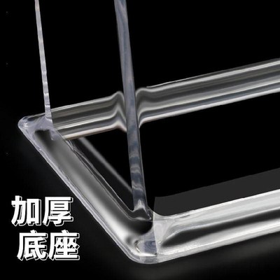 透明名片盒大容量前台名片架座多层桌面亚克力创意商务架子摆台放