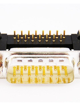 厂家直供 50Pin 公座90度 连接器9.40 光孔 白胶芯 实心针 D-SUB