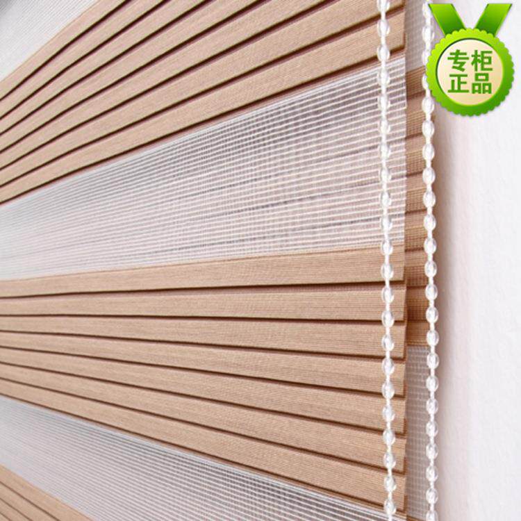 韩式七褶双层柔纱帘 褶皱式卷帘 百叶窗帘卧室厨房客厅 厂家供应