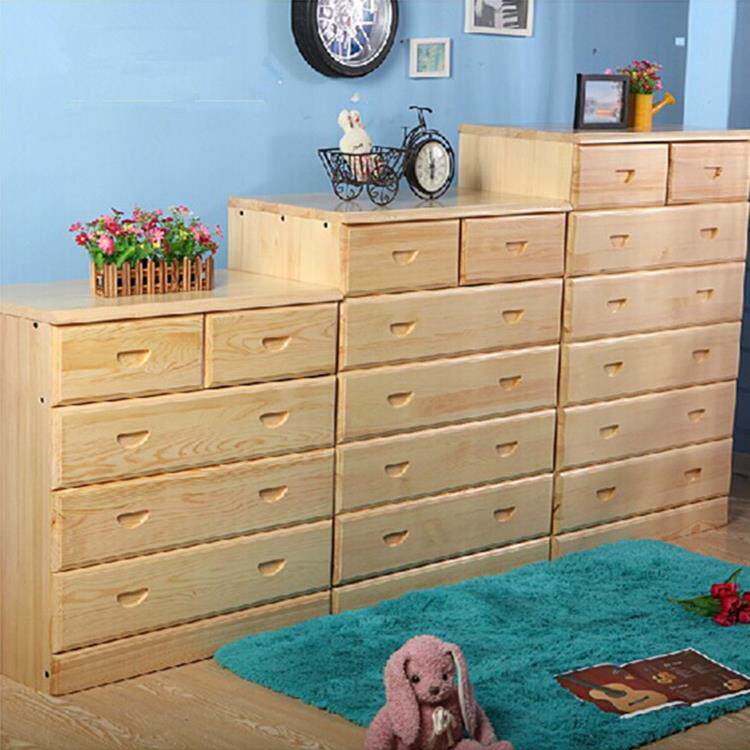 松木斗柜 实木五六七斗橱 卧室储物柜 化妆间收纳柜 书房抽屉柜