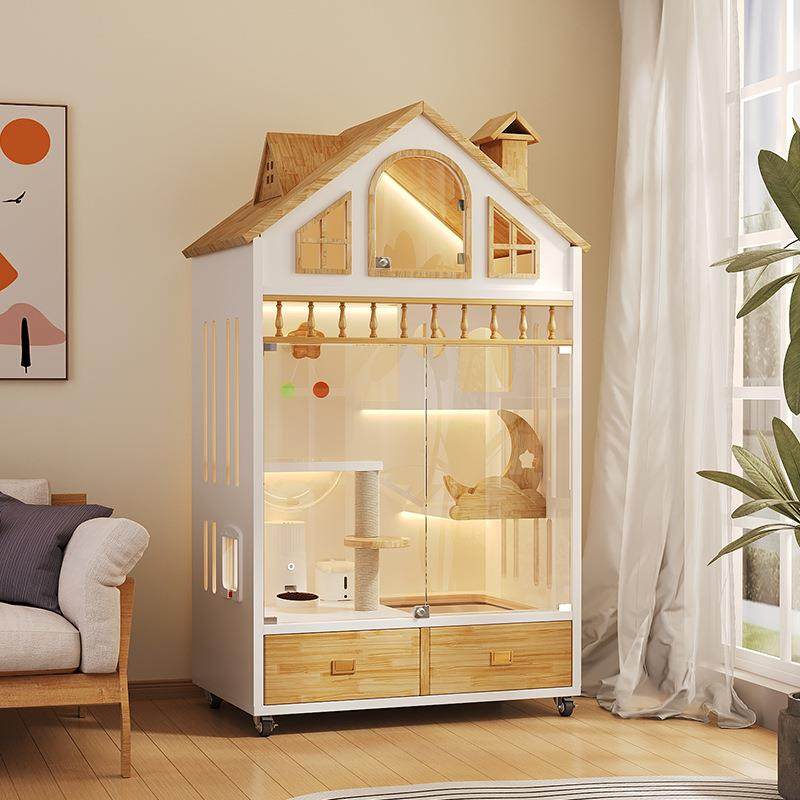 猫别墅宠物柜猫笼子家用室内猫窝猫屋超大自由空间猫咪房子猫舍