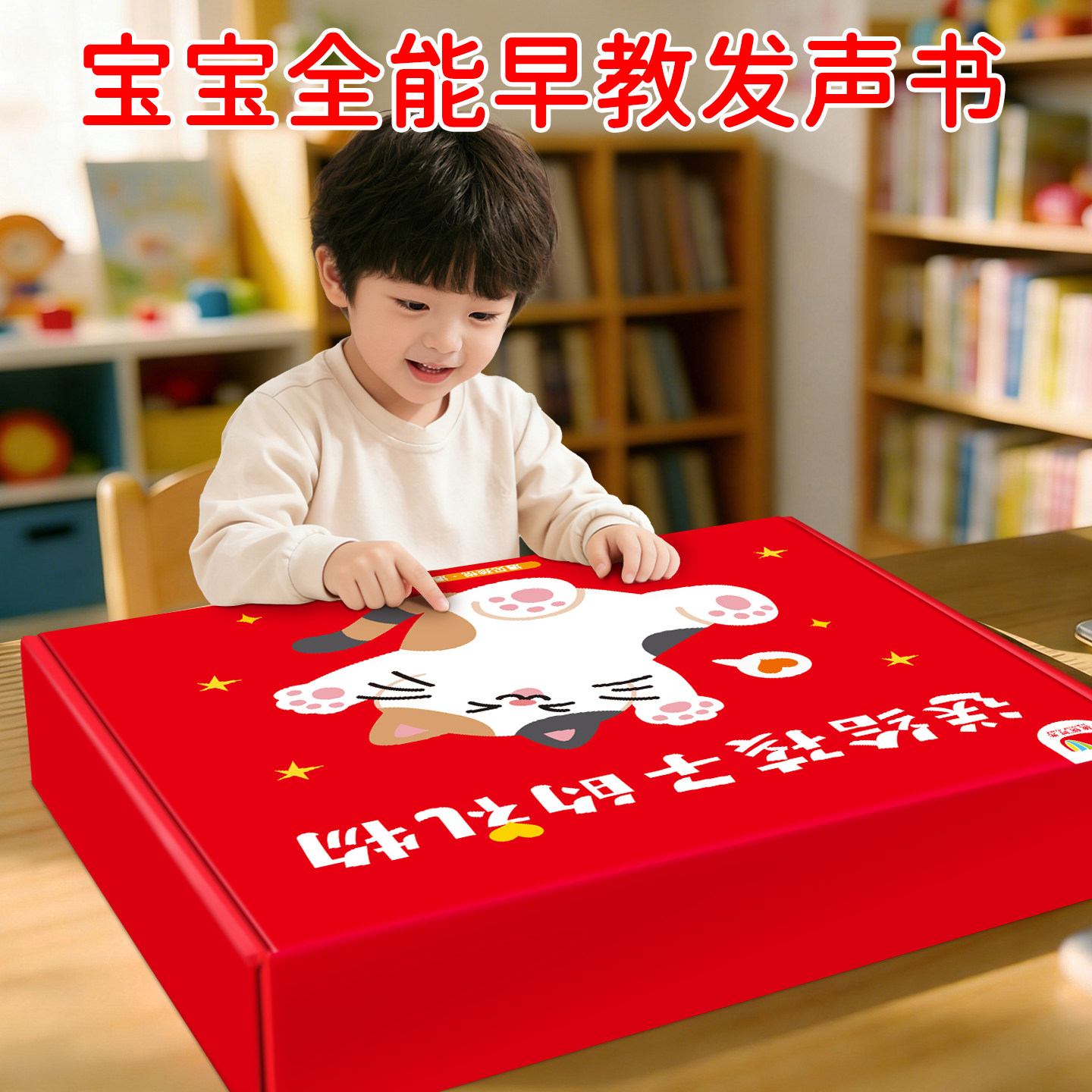 会说话的早教有声书大礼盒幼儿启蒙益智早教点读发声书0到3岁宝宝撕不烂绘本0一2-4-5-6两婴儿童幼儿园点读认知男女孩生日周岁礼物