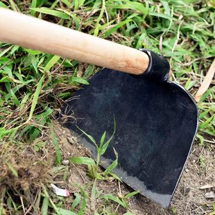 平锄 九哥锻打一体加厚锰钢锄头松土开荒翻地种菜园艺带把两用老式
