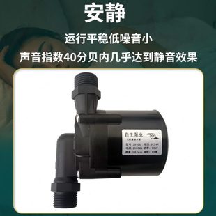 潜水抽水泵 12V24V无刷直流超静音耐高温耐腐蚀微型循环增压插管式