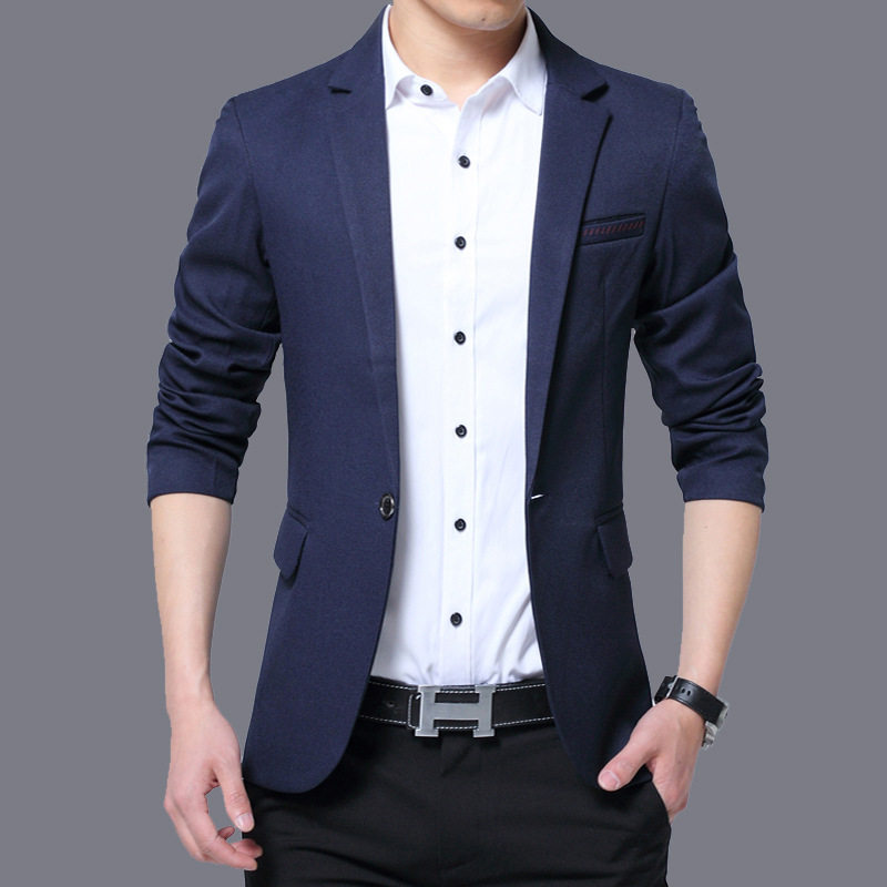 Men Suit Coat ol男装秋冬休闲西装韩版修身小西装休闲西服外套