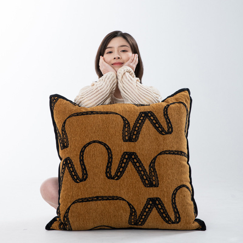 Sofa Pillow Cushion中古风抱枕靠垫沙发靠垫套靠枕套大号靠背垫