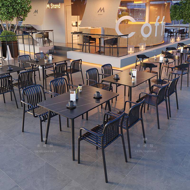 需定制户外桌椅组合酒吧露台外摆清吧酒馆休闲室外餐厅奶茶店咖啡