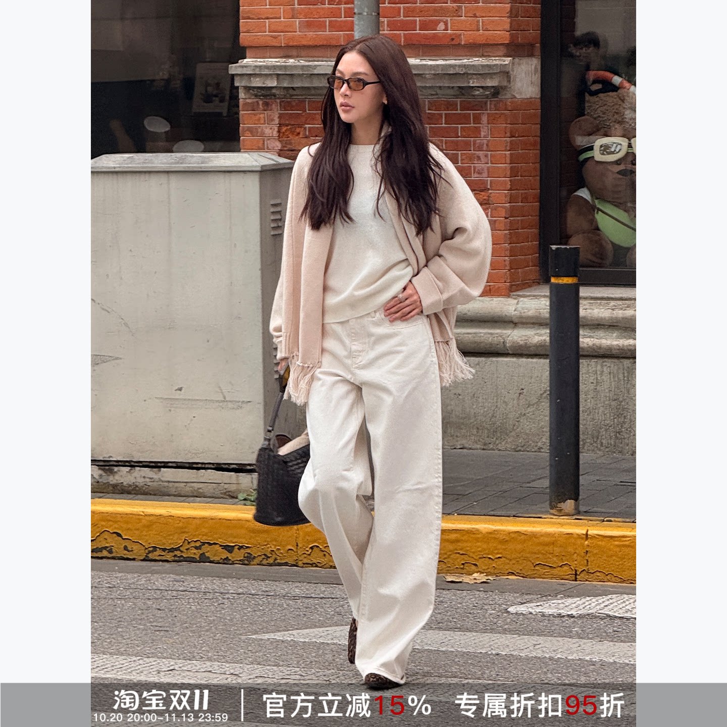 RHER STUDIO 复古水洗高腰显瘦百搭窄版直筒牛仔裤KF308