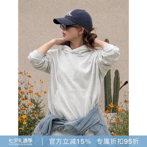 RHERSTUDIO纯色连帽卫衣女款