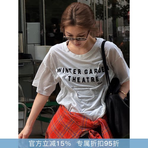 RHER STUDIO“BODE花园”100超细棉显瘦面膜感宽松显瘦短袖T0011