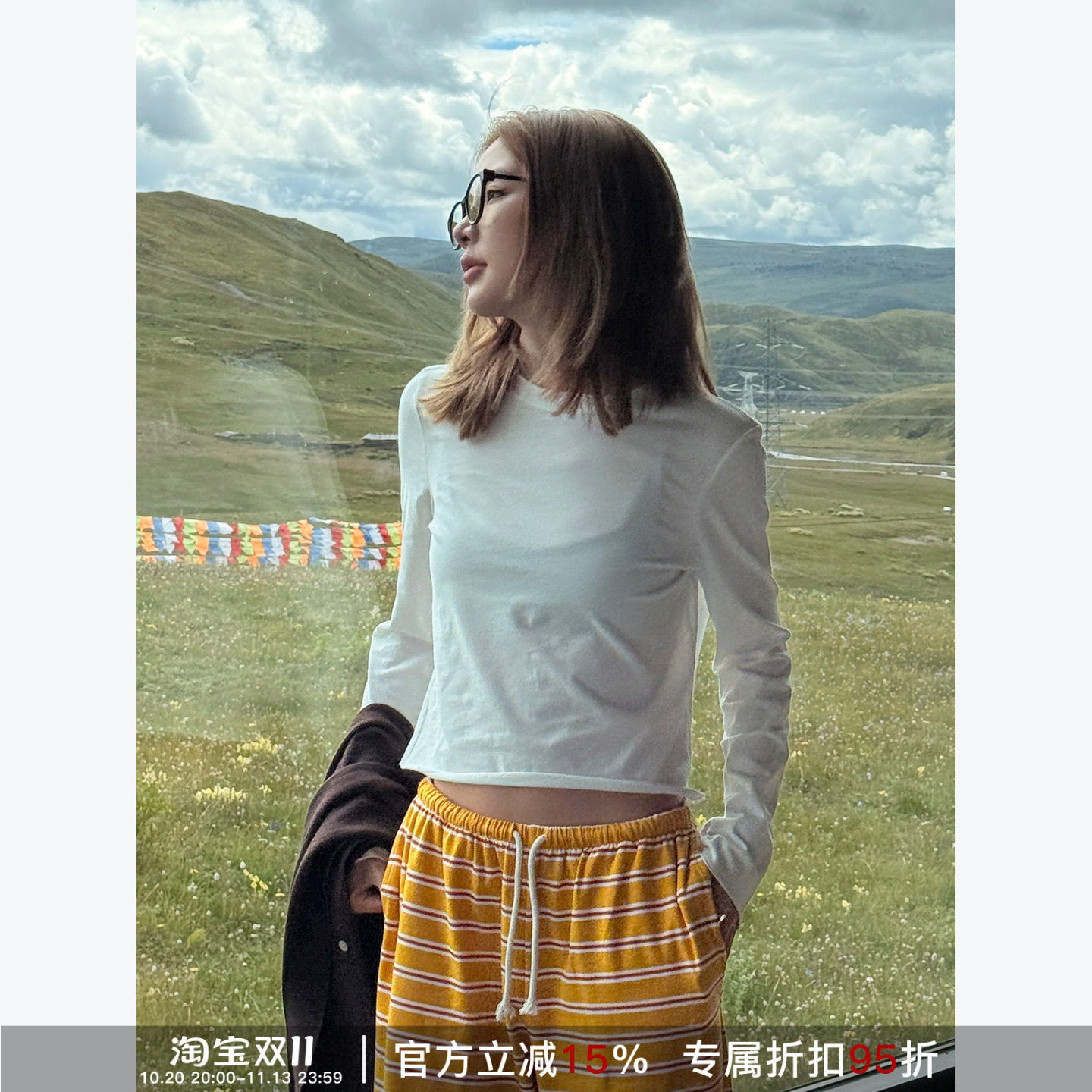 RHER STUDIO 简约纯色修身显瘦圆领百搭休闲透气打底上衣TT369
