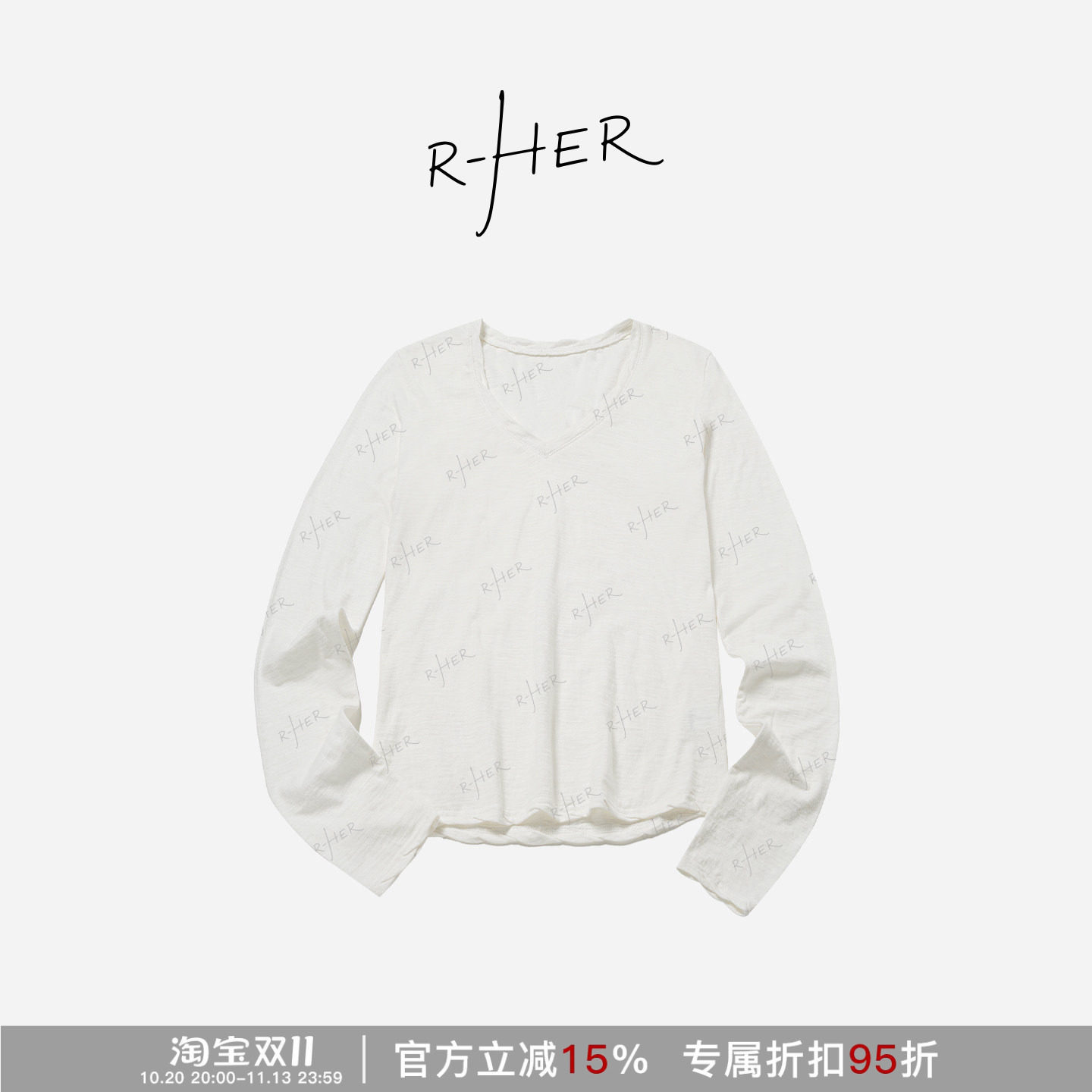 RHER STUDIO“”夏季新款防晒微透修身显瘦长袖T5041