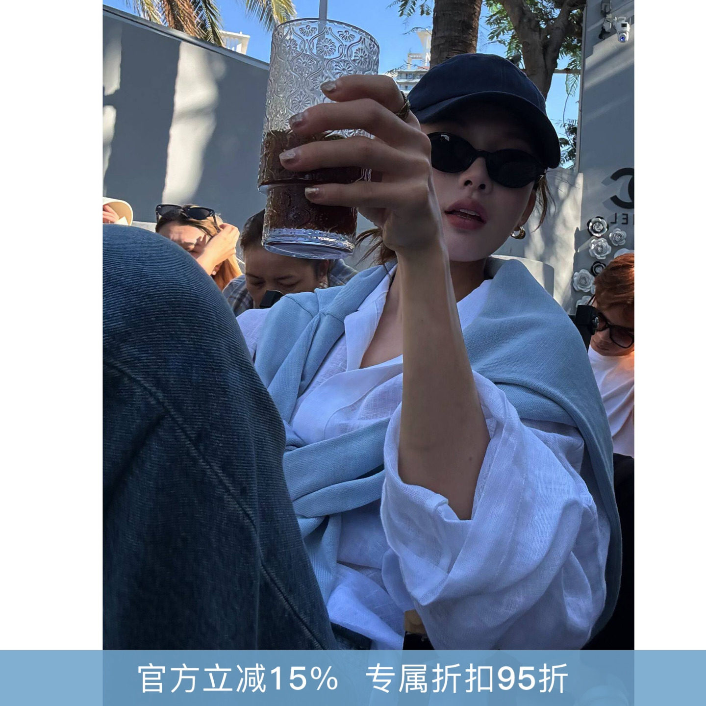 RHER STUDIO“雾区白衫”翻领亚麻长袖衬衫简约宽松休闲上衣C855C