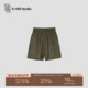 阔腿裤 K377K 短裤 ins网红松紧腰舒适薄款 HER裤 子休闲风五分裤