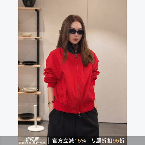 红黑两穿秋款机能潮酷皮衣