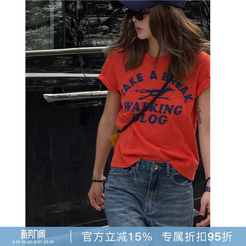加州假日夏季显瘦字母短袖T恤
