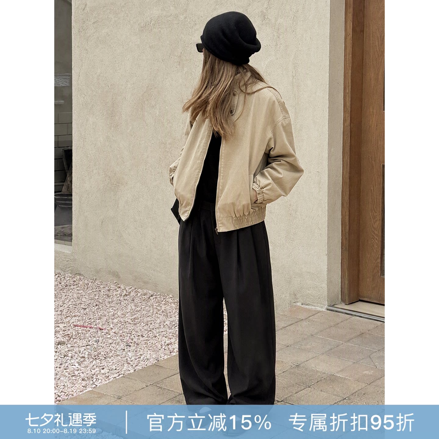 RHERSTUDIO50%羊毛女西裤