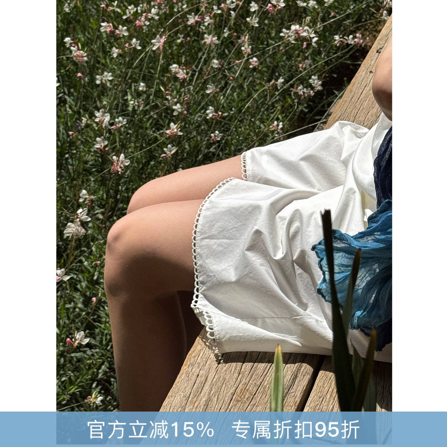 RHER STUDIO“花边短裤”夏季新款高腰显瘦百搭宽松休闲短裤KK120