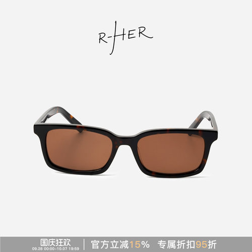 RHER STUDIO 方框高级感偏光防紫外线显脸小太阳镜墨镜OBW06