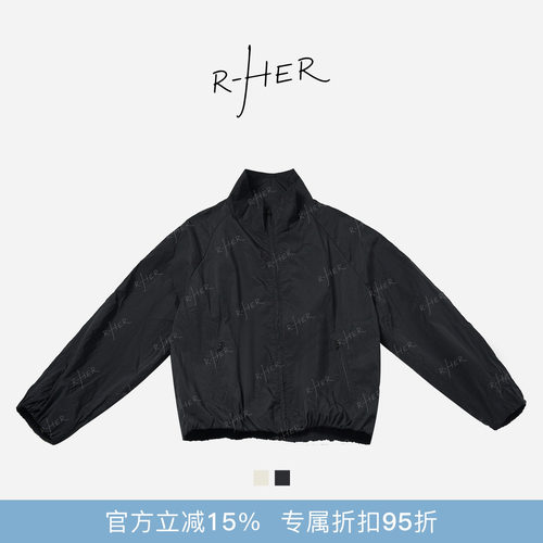 RHER STUDIO“立领夹克”春夏宽松休闲短款百搭简约夹克外套W0005