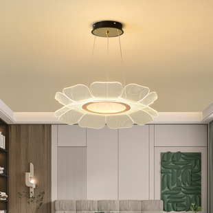 圆形花瓣灯具 灯设计师风格 餐厅吊灯卧室客厅现代简约意式 创意个性