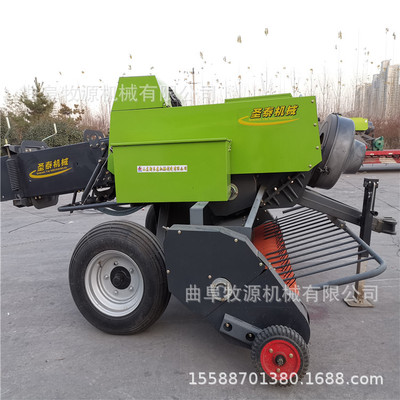 庆安县秸秆捡拾方捆打捆机 行走式方捆打包机 稻草捡拾麦秸打包机