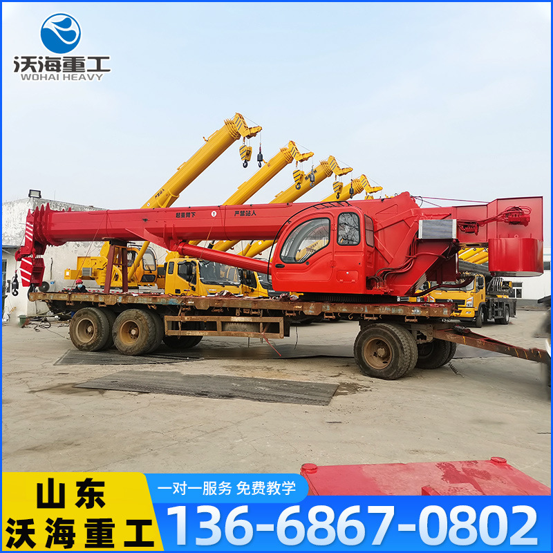 大型船式吊机25吨35吨船吊厂家固定式船用起重机伸缩臂油电两用