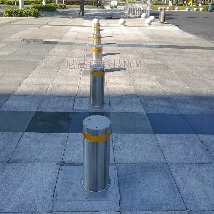 不锈钢成品可升降路桩电动液压一体式升降柱广场小区学校升降桩