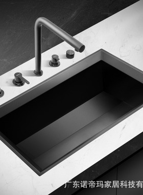 诺帝玛NM628H手工大单槽R0角荷叶自洁隐藏式排水斜边防溅水网红款