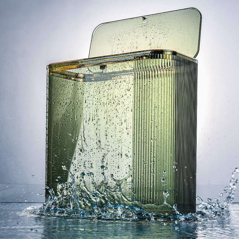 卫生间夹缝垃圾桶家用厨房缝隙垃圾桶厕所纸篓按压式带盖垃圾桶