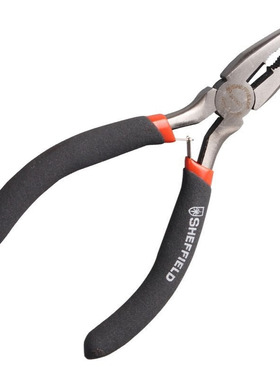 钢盾S035001 迷你钢丝钳老虎钳电子剪切钳麻柄4.5英寸