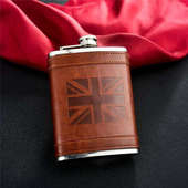 随身便携6oz8oz盎司贴皮不锈钢酒壶小酒壶304不锈绣钢金属酒壶