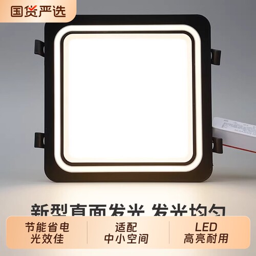 蜂窝小方灯大板19X19集成吊顶LED顶灯嵌入式方形吸顶厨房过道阳台