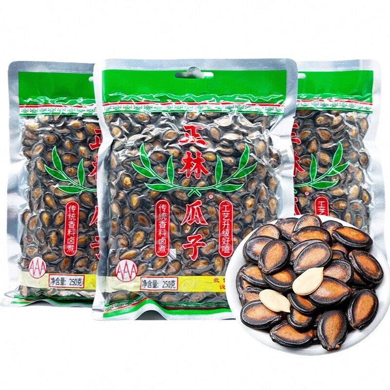 正林西瓜子3A1000g起袋装桶装甘草味大瓜子休闲零食年货黑瓜子