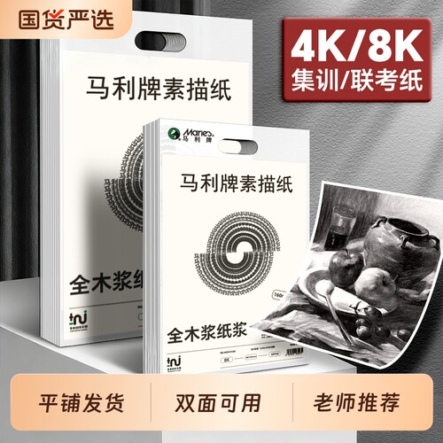 老师推荐素描纸马利美术生专用