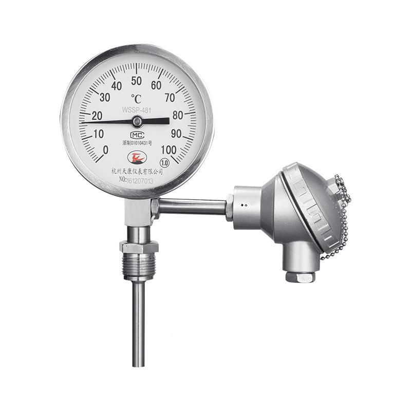 远传双金属温计WSS4P-01 耐温WSSP-411度表 震远度传温度计