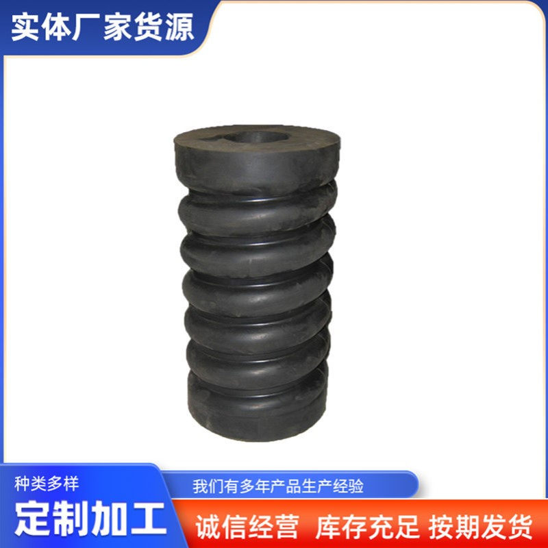 橡胶弹簧工程机械振动筛专用橡胶柱螺旋复合高强度减震减震专用