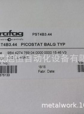 瑞士trafag压力开关9B4.4281.772/4-40bar/9B4.4277/9M4.4279