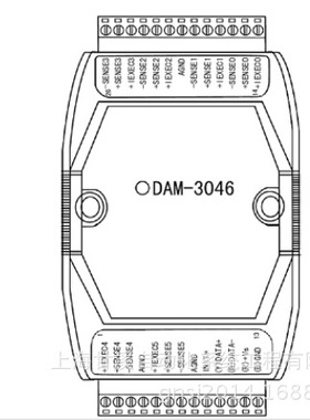阿尔泰DAM-3046A采集模块6路热电阻输入PT100