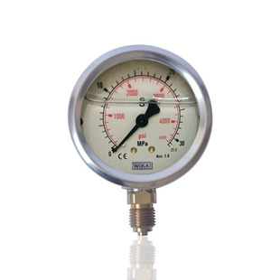 31.5MPA YN63 WIKA威卡不锈钢压力表径向充油耐振液压表立装