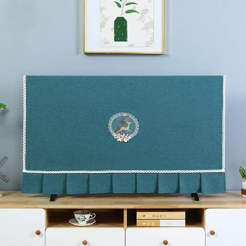 新款电视机罩2025电视剧盖布简约现代65寸55开机不取电视机防尘帘