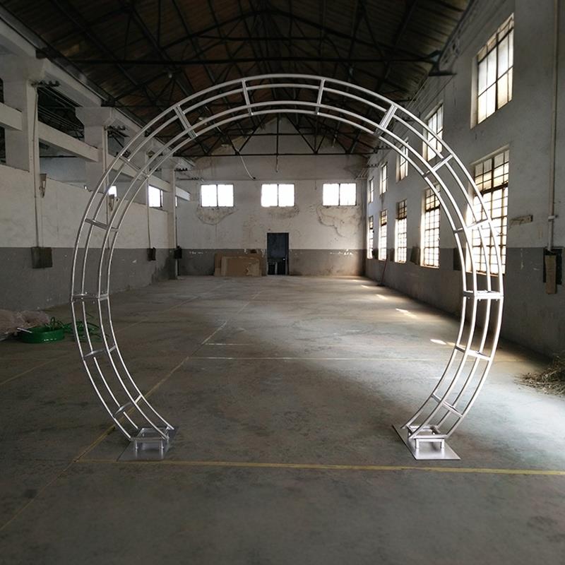 新款圆弧拱门圆形桁架半圆弧形架子弧形桁架婚庆拱门异形铁艺定做