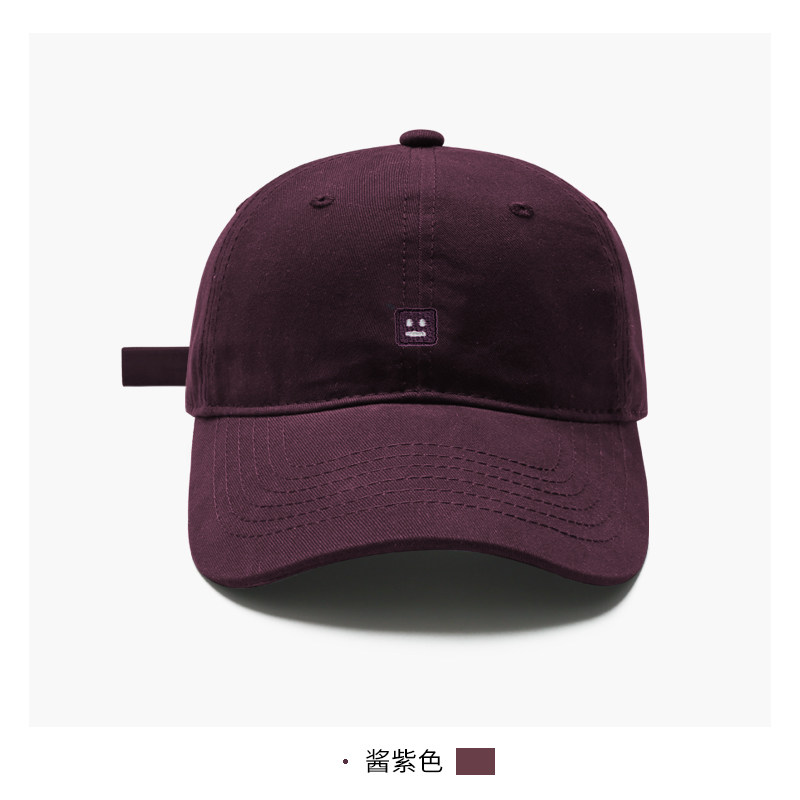 春夏简约棒球帽新款男女同款百搭大头围加深宽帽檐显脸小鸭舌帽