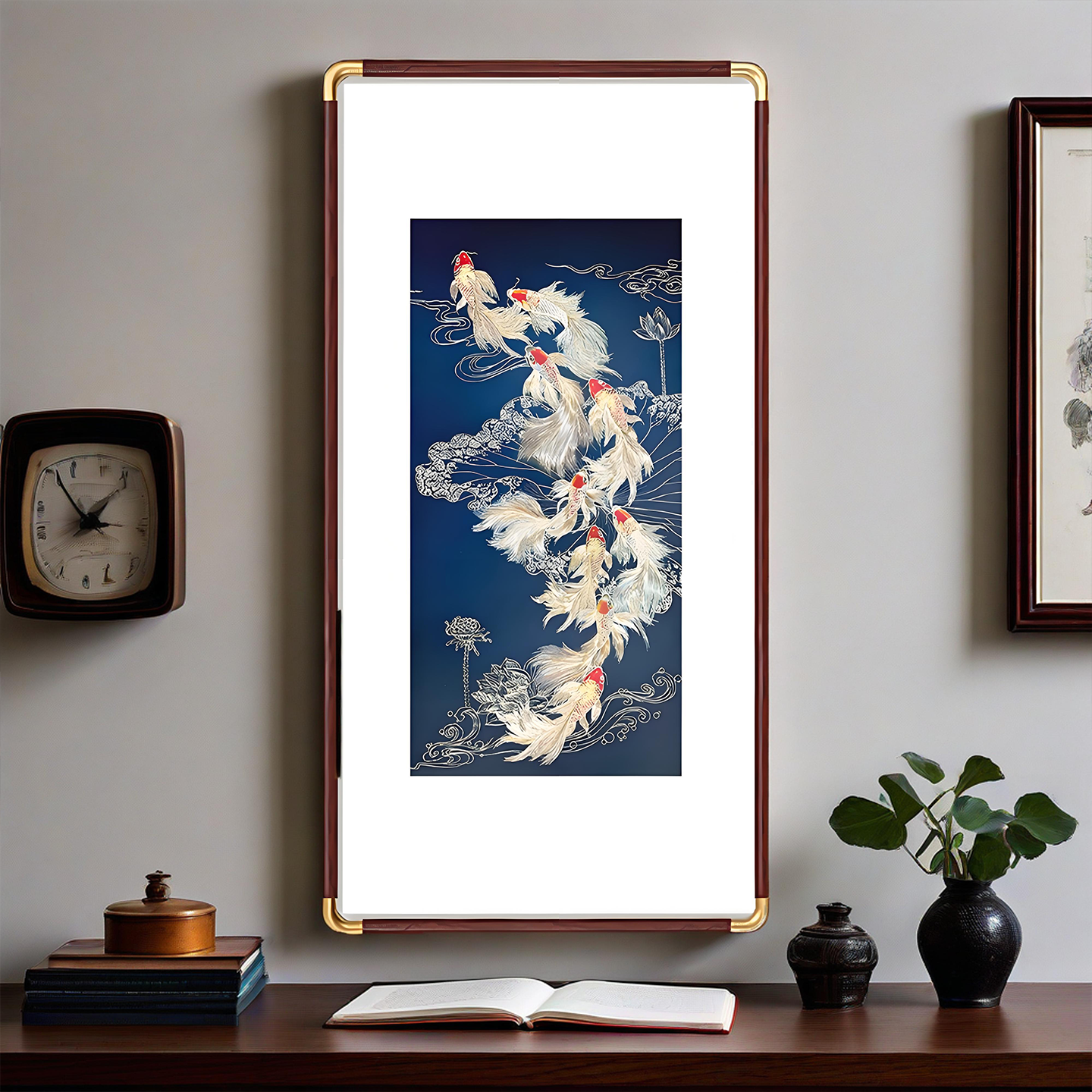 新中式入户玄关风水画客厅装饰背景墙书房茶室挂画福禄平安铜雕画,家居饰品,铜雕画,淘宝优惠券,粉丝福利购,淘宝优惠卷