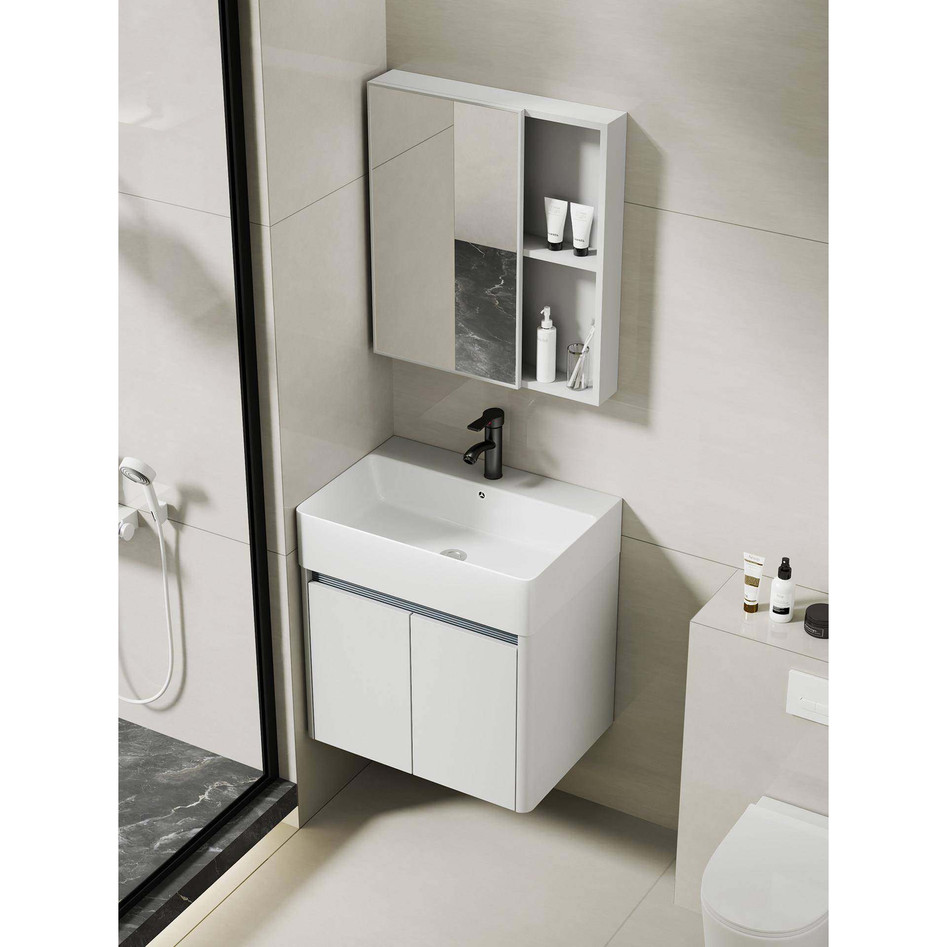 小户型浴室柜组合卫生间洗脸盆挂墙式迷你洗手盆洗漱台盆阳台家用