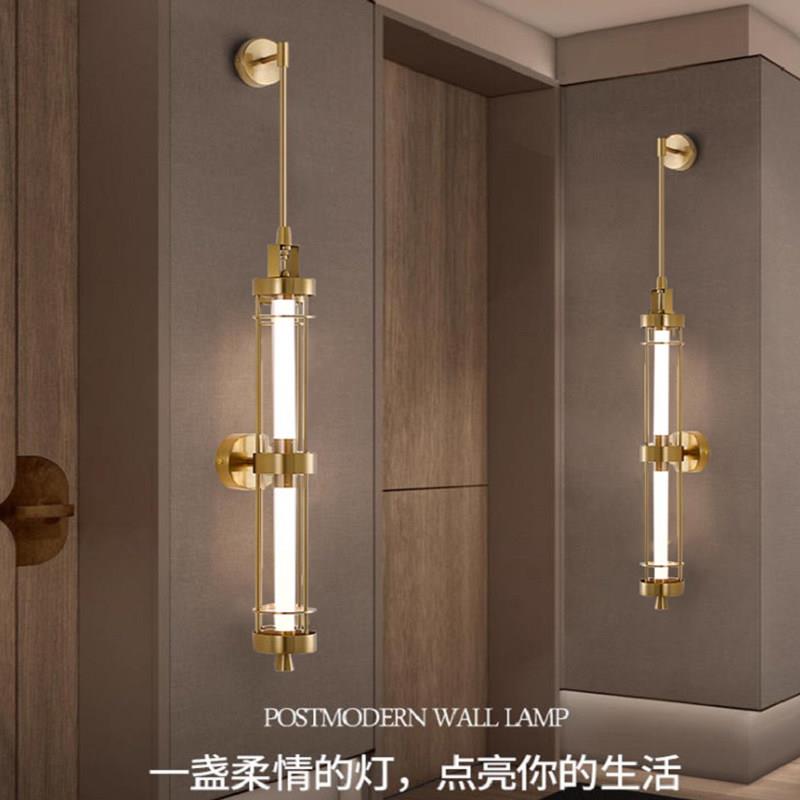 北欧简约长杆壁灯别墅背景墙酒店大堂样品屋展示中心宴会厅走廊过