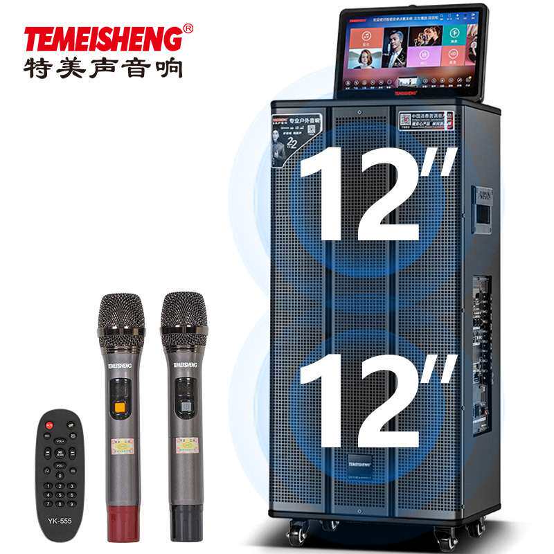 特美声 QX212-39 广场舞音响带显示屏户外音箱k歌大功率KTV音响